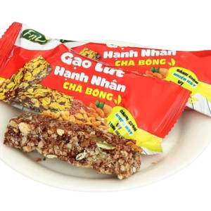 Thanh gạo lứt mix hạnh nhân (500gr)